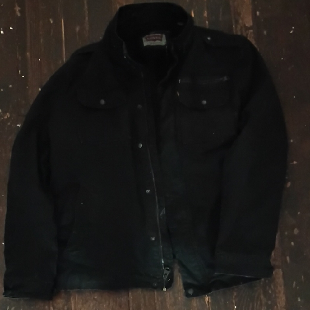 Levi's Black Military-Style Field Jacket